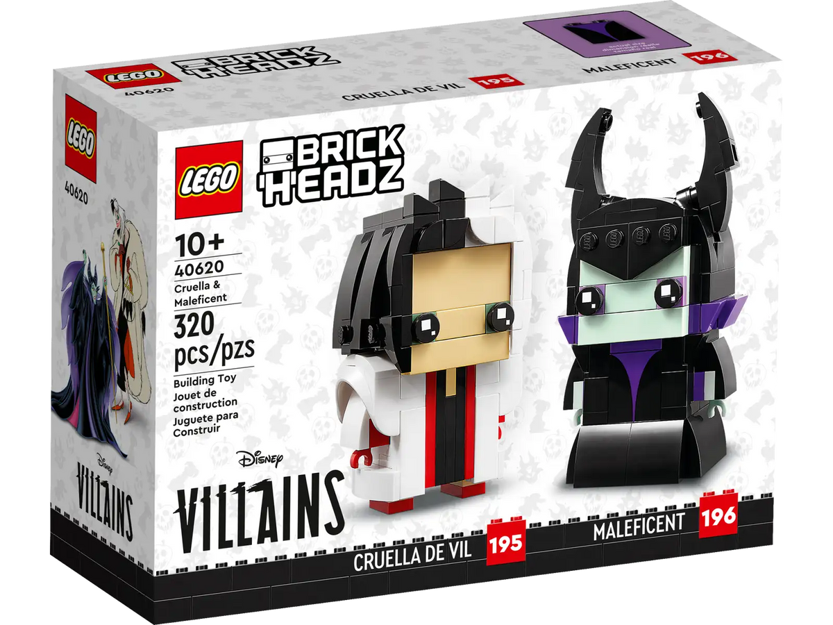LEGO Cruella & Maleficent BrickHeadz Set (40620)