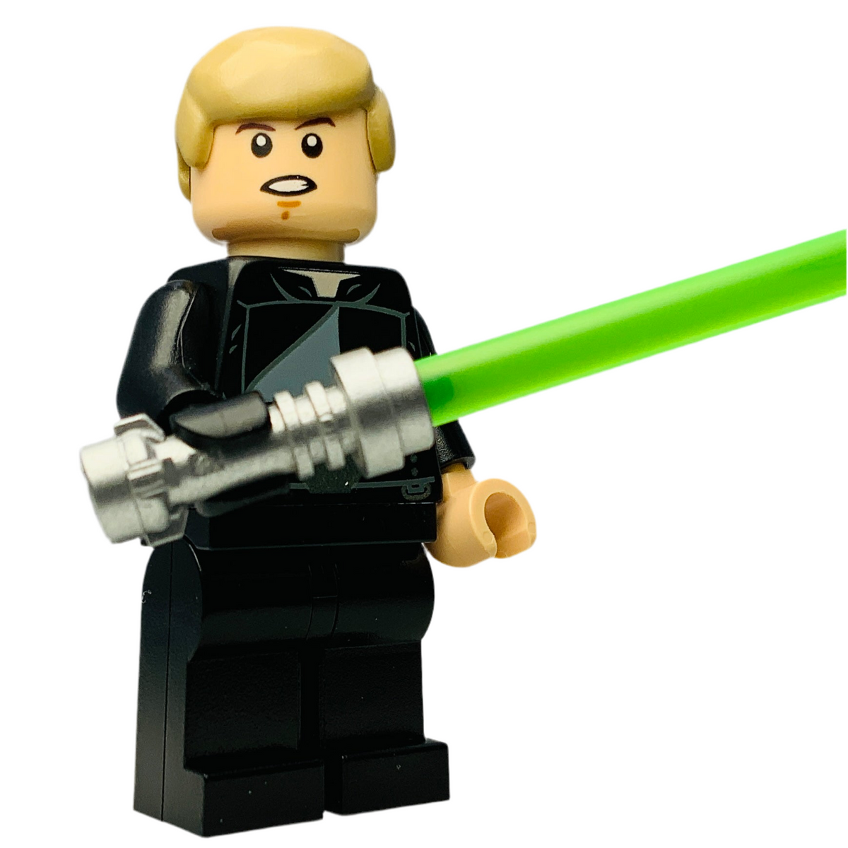 Luke Skywalker (Jedi Master, Endor, Dark Tan Hair, Smile / Open Mouth), sw0509, LEGO® Star Wars Minifigure
