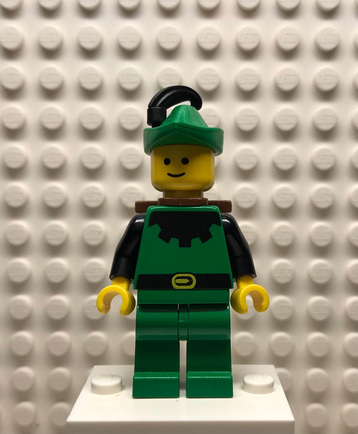 Forestman, Black, Green Hat, Black Feather, D-Basket, cas131a